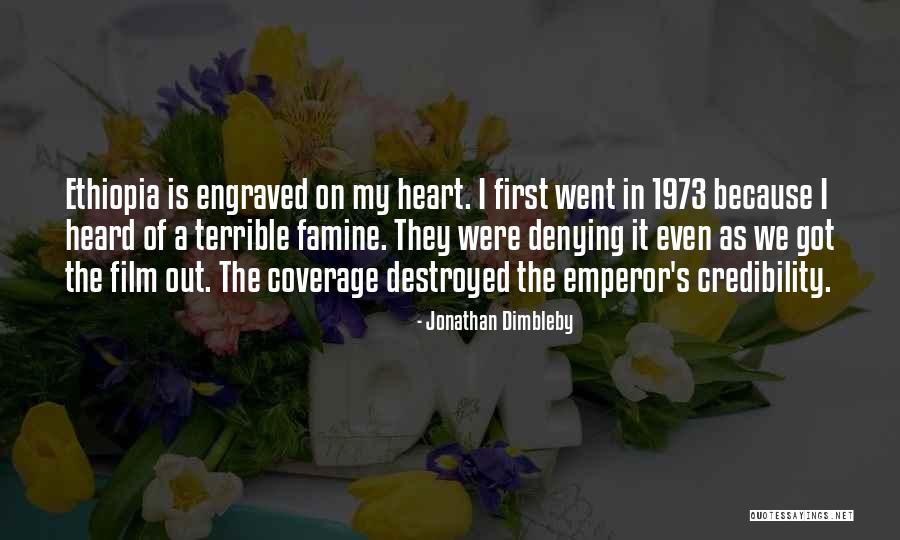 Destroyed Heart Quotes By Jonathan Dimbleby