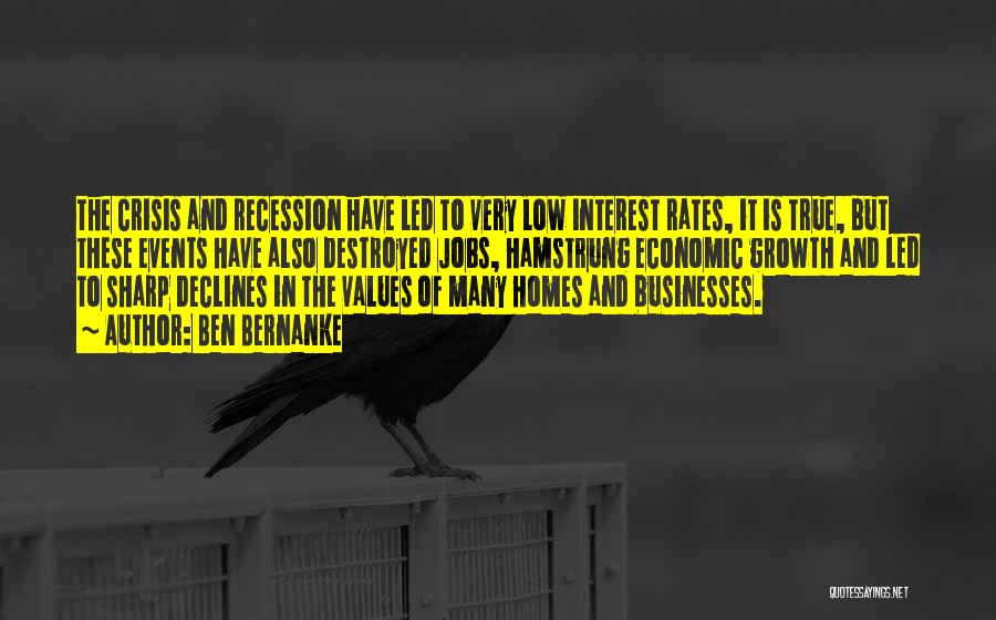 Destroyed Homes Quotes By Ben Bernanke