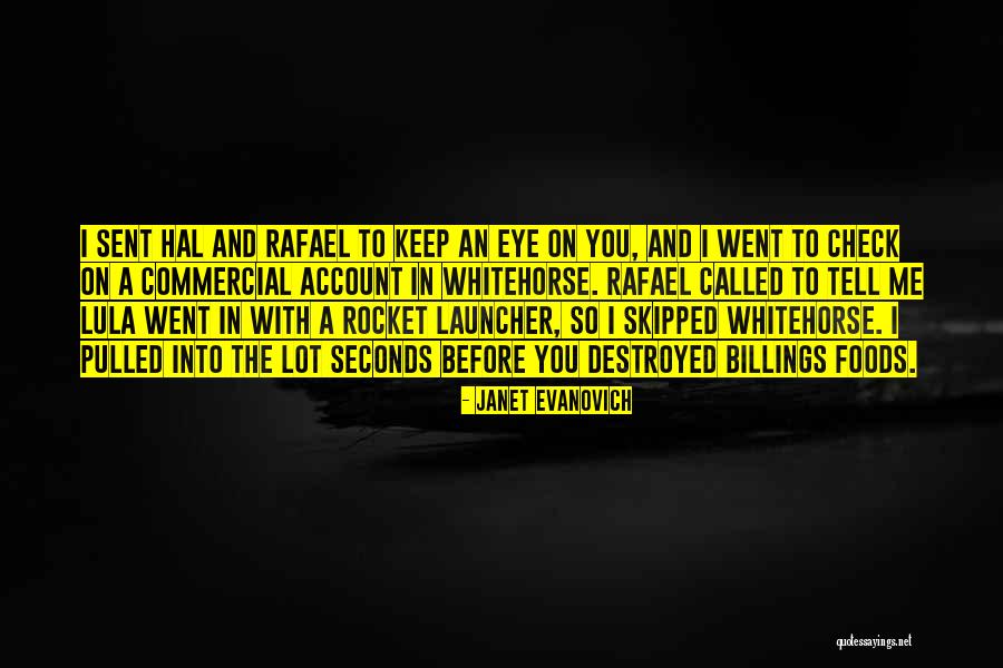 Destroyed In Seconds Quotes By Janet Evanovich