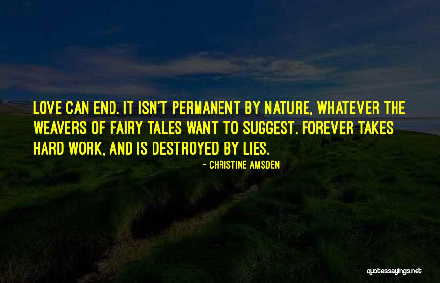 Destroyed Nature Quotes By Christine Amsden