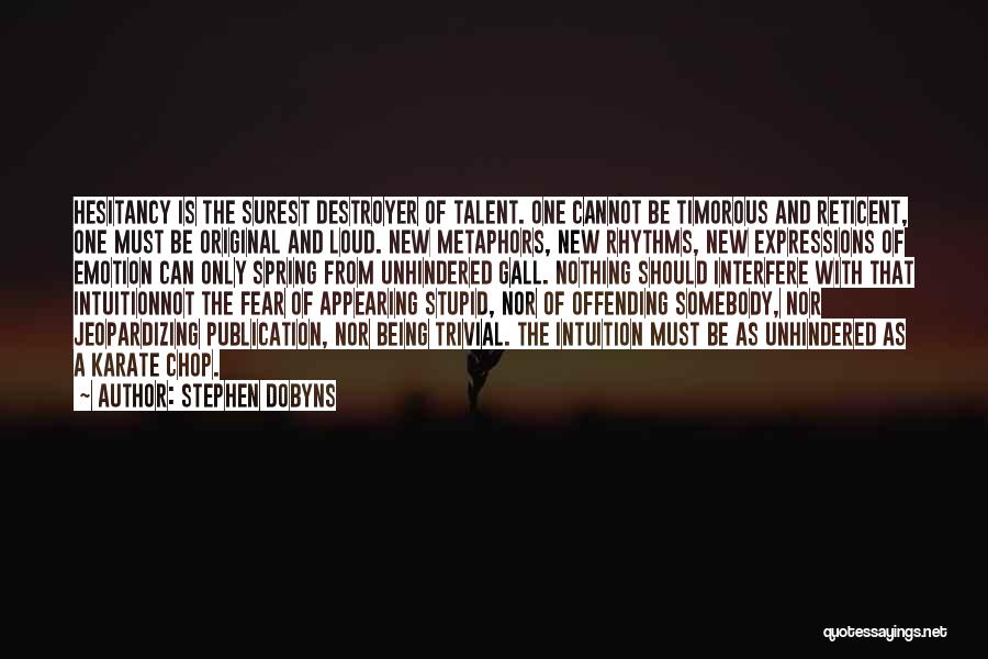 Destroyer Quotes By Stephen Dobyns
