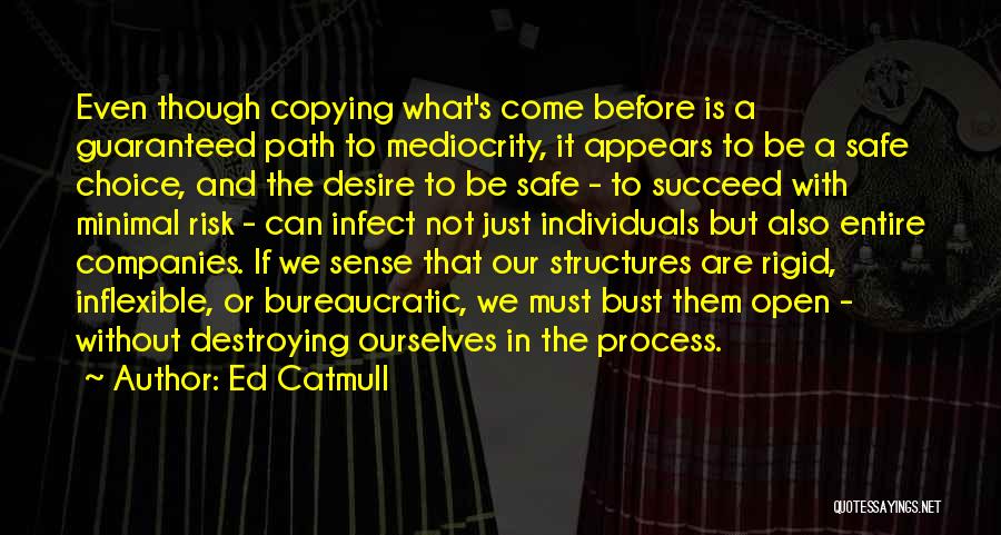 Destroying Ourselves Quotes By Ed Catmull