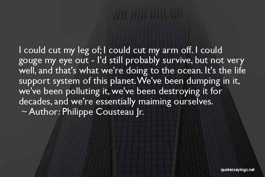 Destroying Ourselves Quotes By Philippe Cousteau Jr.