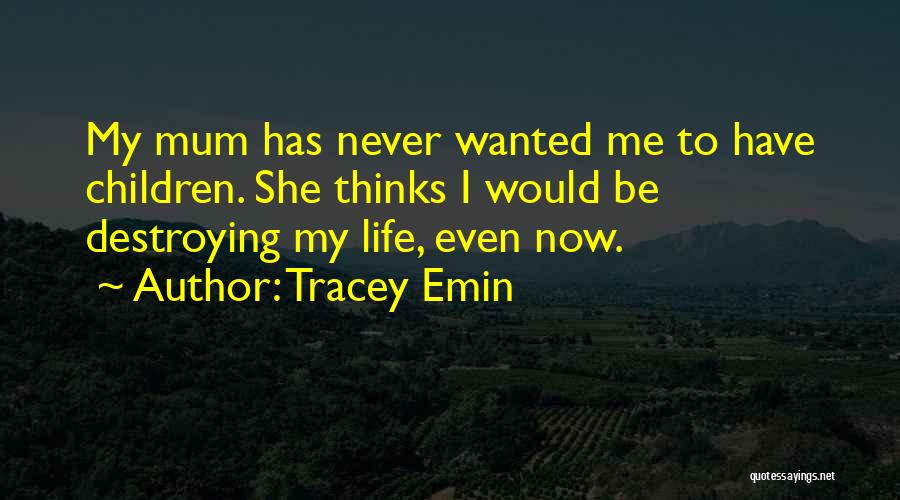 Destroying Your Life Quotes By Tracey Emin