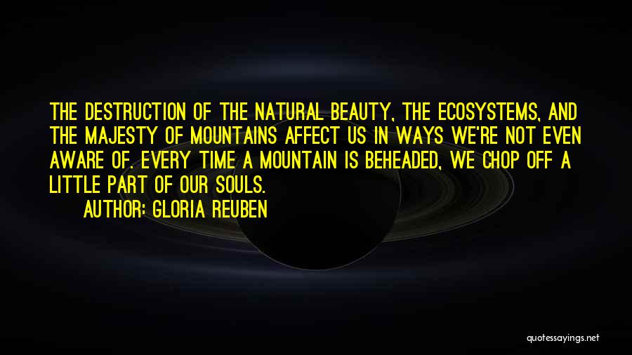 Destruction And Beauty Quotes By Gloria Reuben