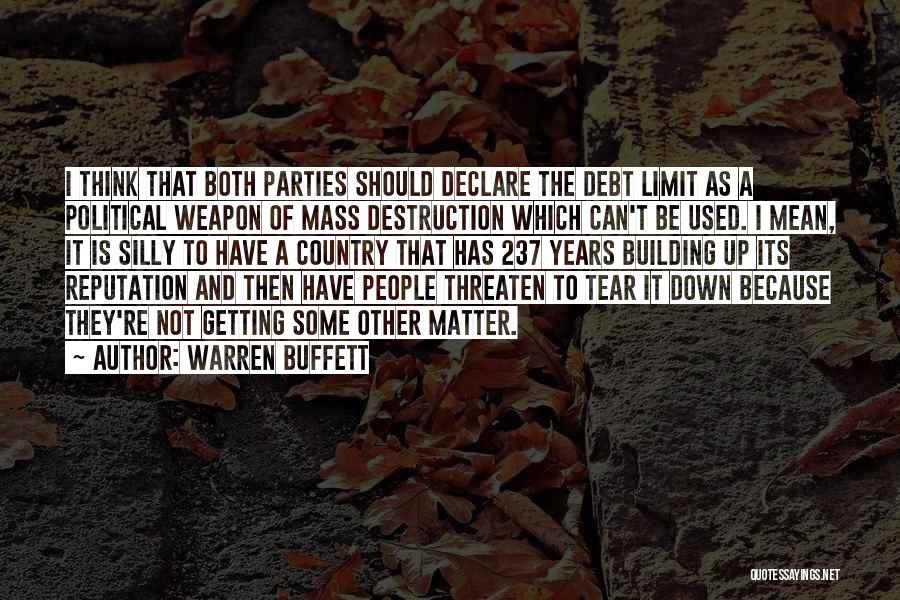 Destruction Of Country Quotes By Warren Buffett