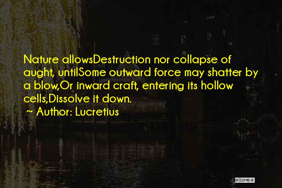 Destruction Of Nature Quotes By Lucretius
