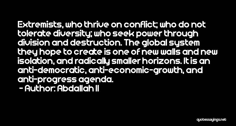 Destruction Of Power Quotes By Abdallah II