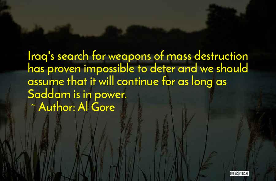 Destruction Of Power Quotes By Al Gore