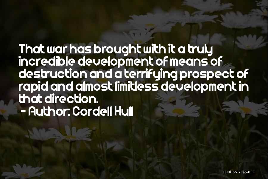 Destruction Of War Quotes By Cordell Hull