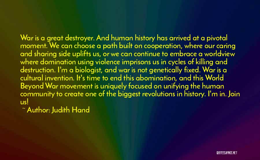 Destruction Of War Quotes By Judith Hand