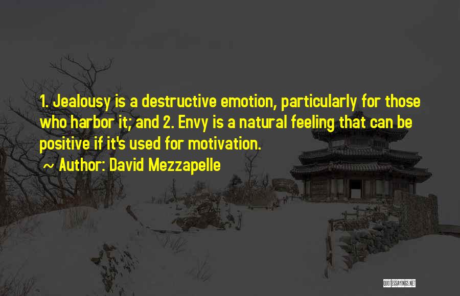 Destructive Jealousy Quotes By David Mezzapelle