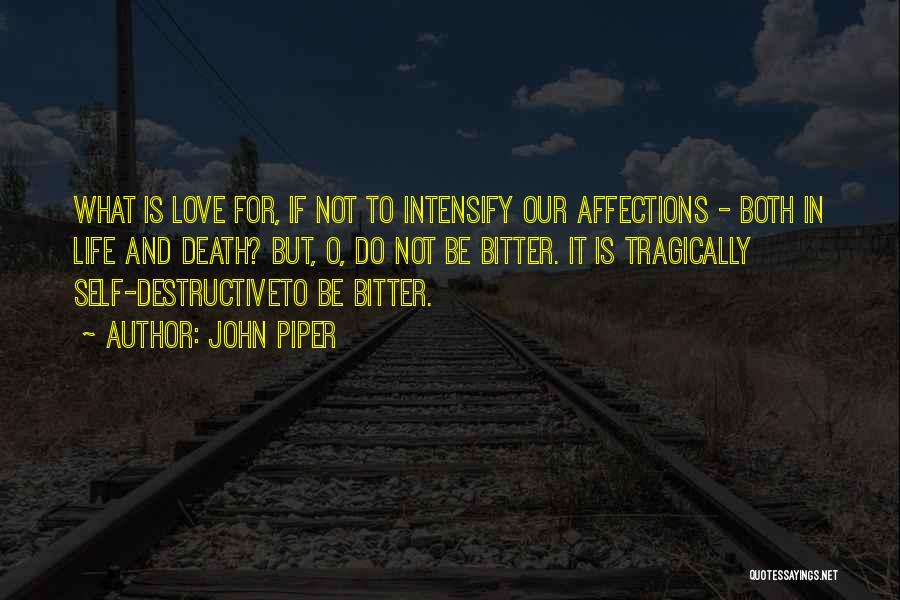 Destructive Life Quotes By John Piper