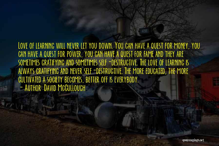 Destructive Love Quotes By David McCullough