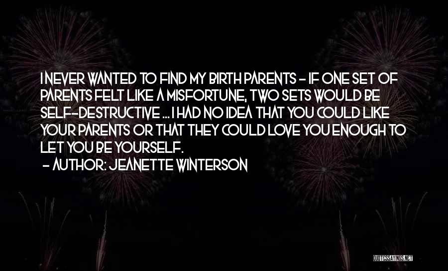 Destructive Love Quotes By Jeanette Winterson