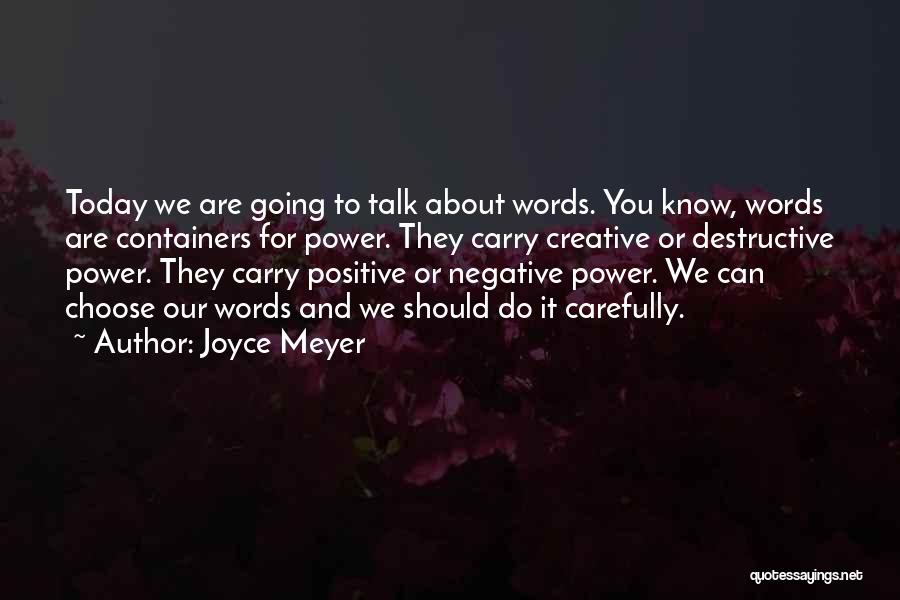 Destructive Power Quotes By Joyce Meyer