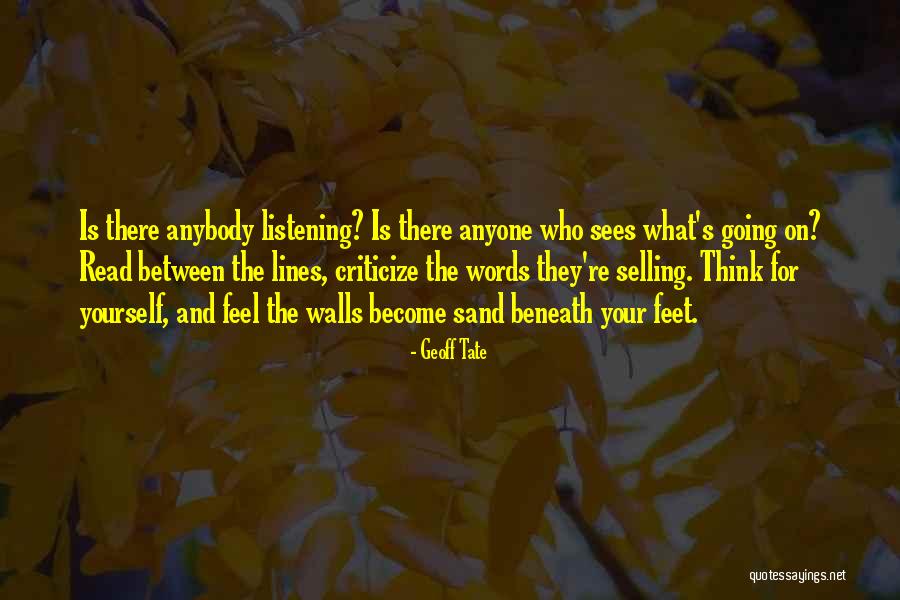 Deszcz W Quotes By Geoff Tate