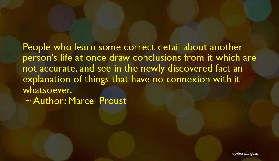 Detail Person Quotes By Marcel Proust