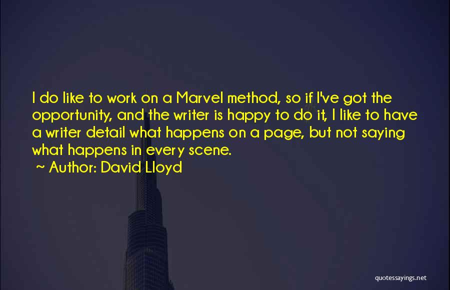 Detail Work Quotes By David Lloyd