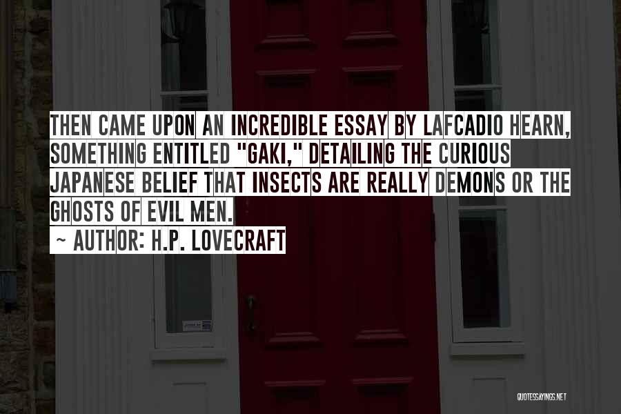 Detailing Quotes By H.P. Lovecraft