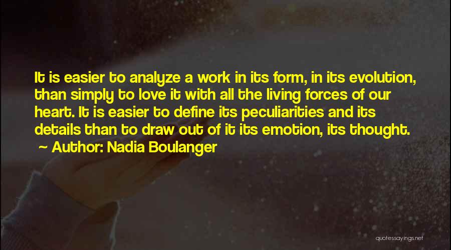 Details In Love Quotes By Nadia Boulanger