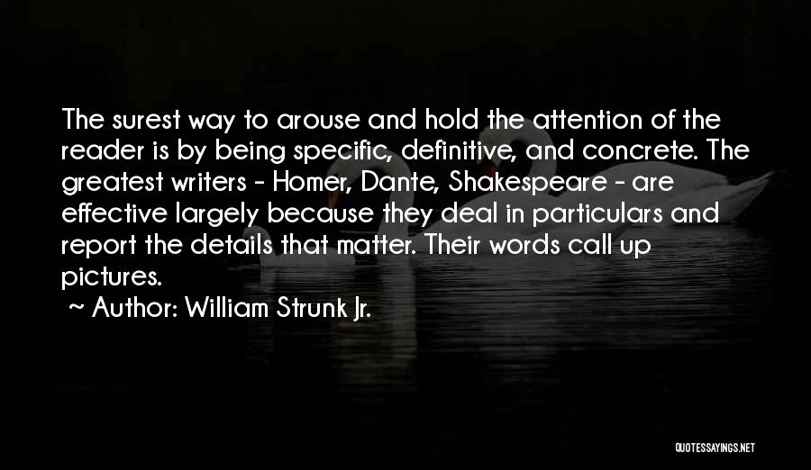 Details Matter Quotes By William Strunk Jr.