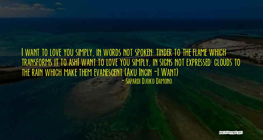 Detain Synonym Quotes By Sapardi Djoko Damono
