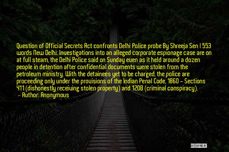 Detainees Quotes By Anonymous