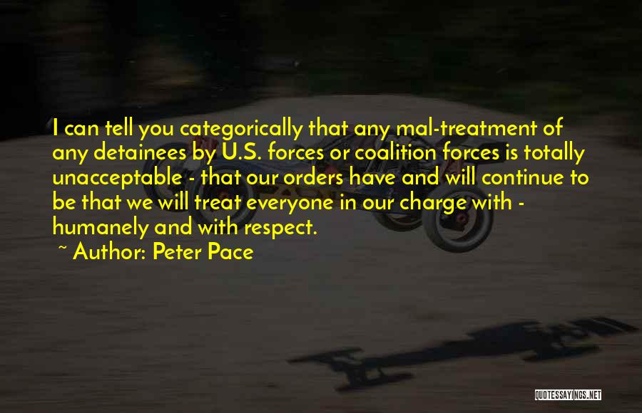 Detainees Quotes By Peter Pace