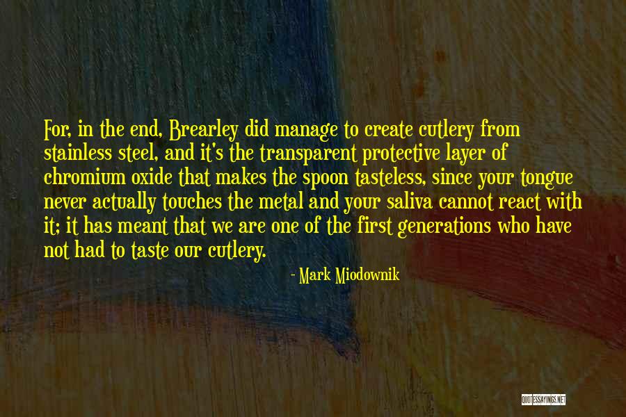 Determinante Posesivo Quotes By Mark Miodownik Determinante Posesivo Quotes By Mark Miodownik