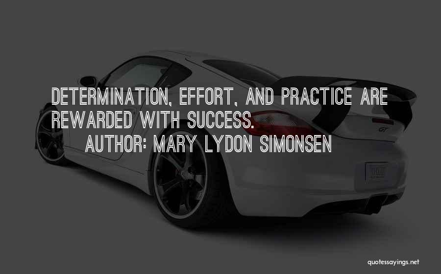 Determination And Success Quotes By Mary Lydon Simonsen