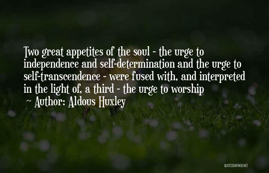Determination In Life Quotes By Aldous Huxley