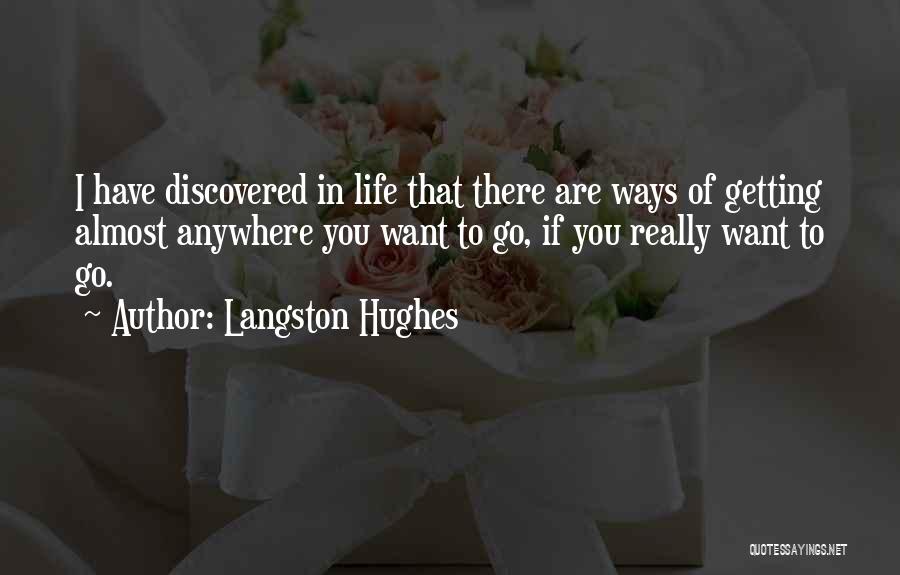 Determination In Life Quotes By Langston Hughes