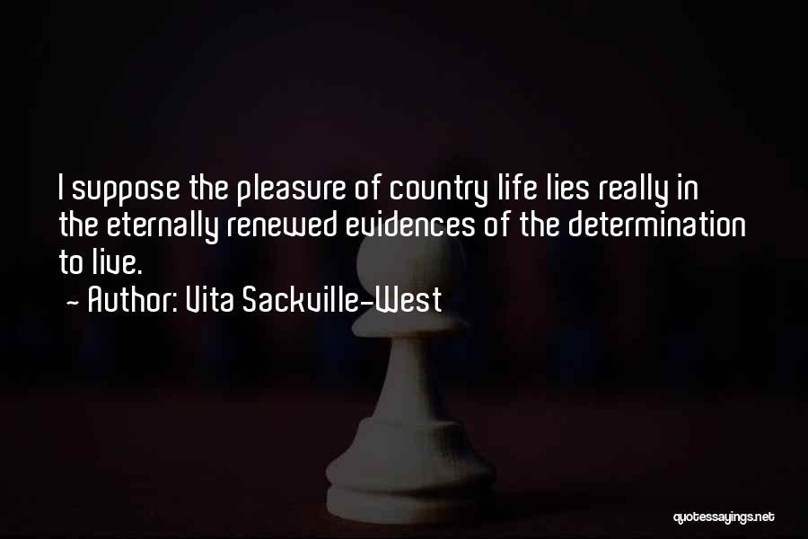 Determination In Life Quotes By Vita Sackville-West