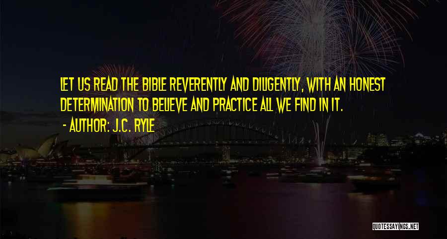 Determination In The Bible Quotes By J.C. Ryle
