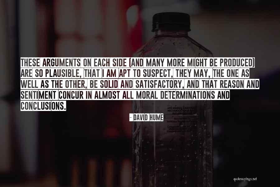 Determinations Quotes By David Hume