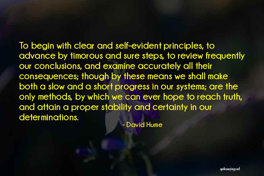 Determinations Quotes By David Hume