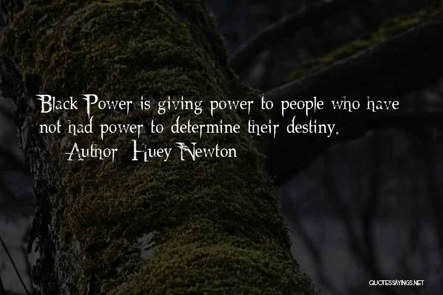 Determine Destiny Quotes By Huey Newton