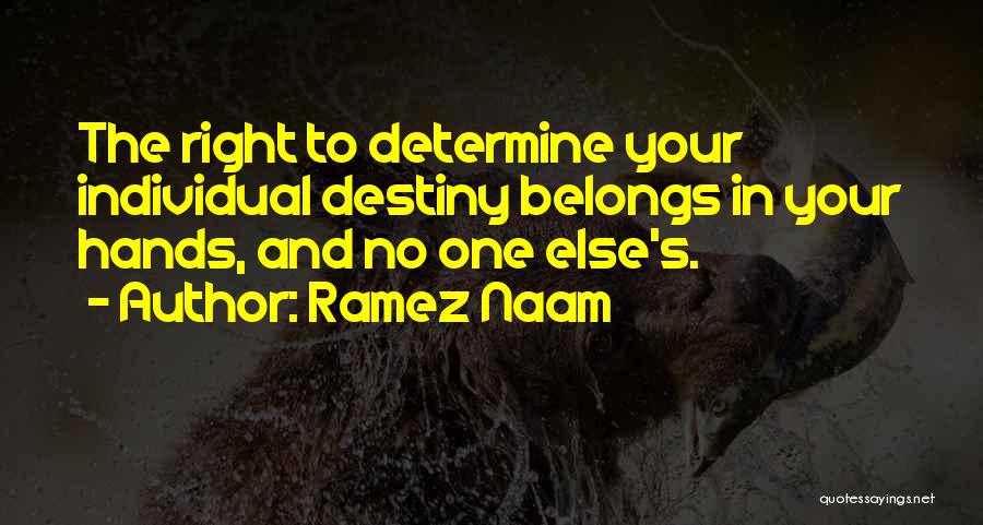 Determine Destiny Quotes By Ramez Naam