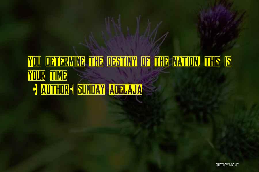 Determine Destiny Quotes By Sunday Adelaja