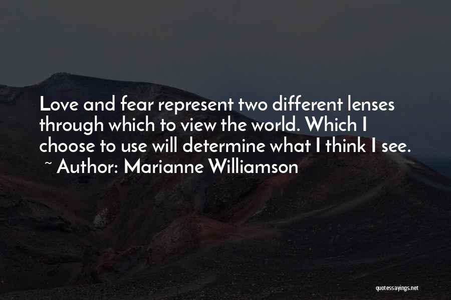 Determine Love Quotes By Marianne Williamson