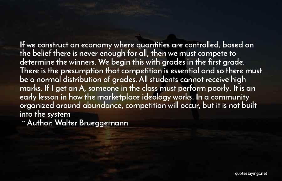 Determine Students Quotes By Walter Brueggemann