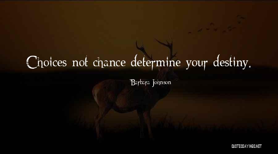 Determine Your Destiny Quotes By Barbara Johnson Determine Your Destiny Quotes By Barbara Johnson