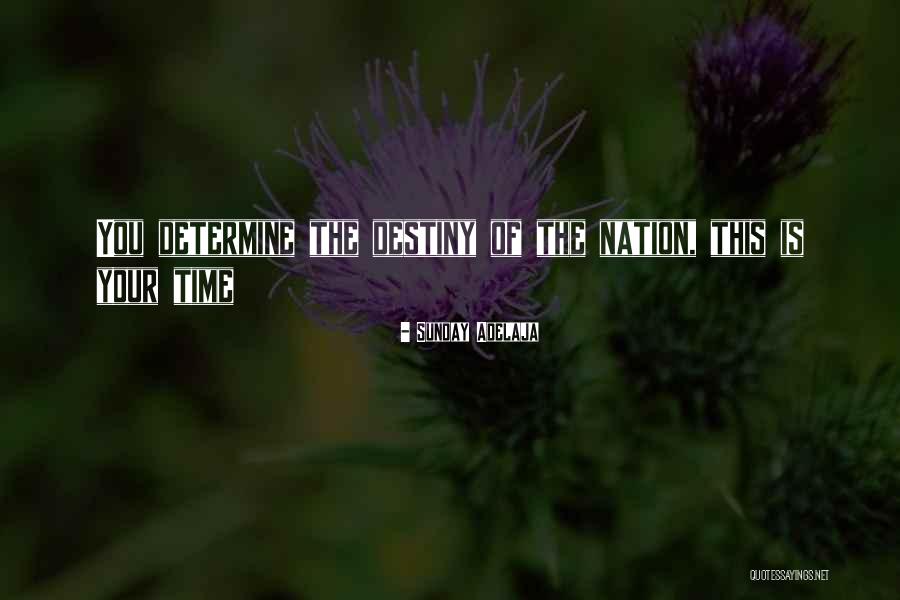 Determine Your Destiny Quotes By Sunday Adelaja Determine Your Destiny Quotes By Sunday Adelaja