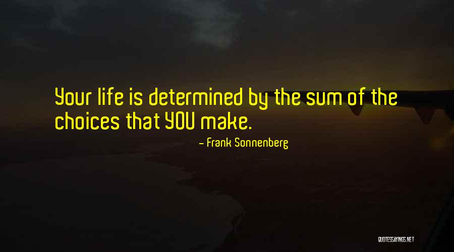 Determined Quotes Quotes By Frank Sonnenberg