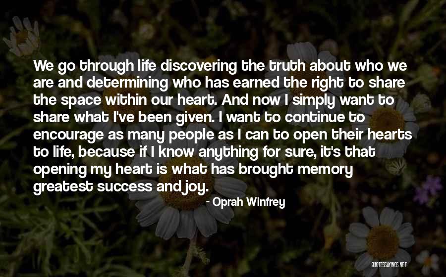 Determining Truth Quotes By Oprah Winfrey