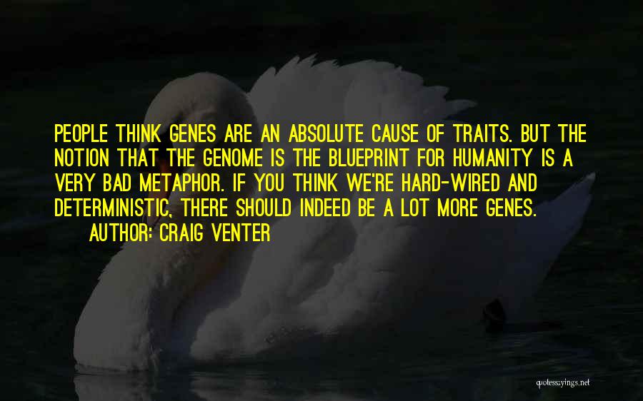 Deterministic Quotes By Craig Venter