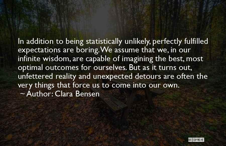 Detours Quotes By Clara Bensen