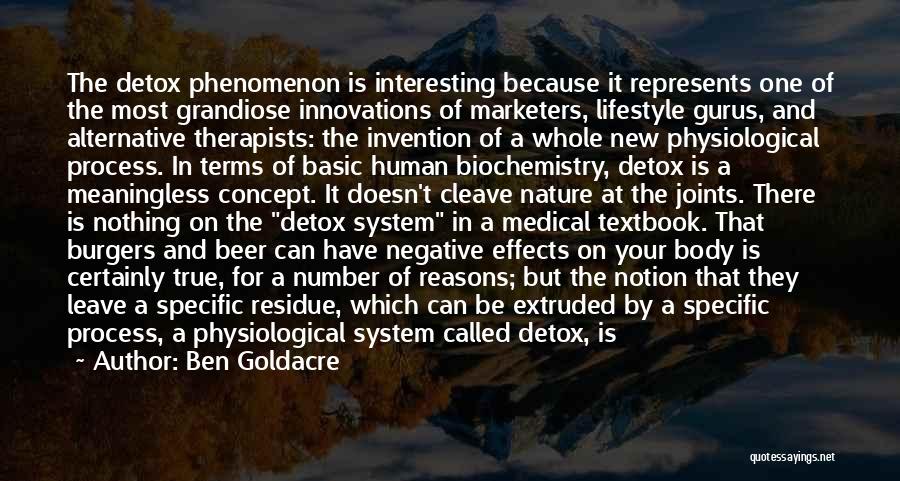 Detox Quotes By Ben Goldacre