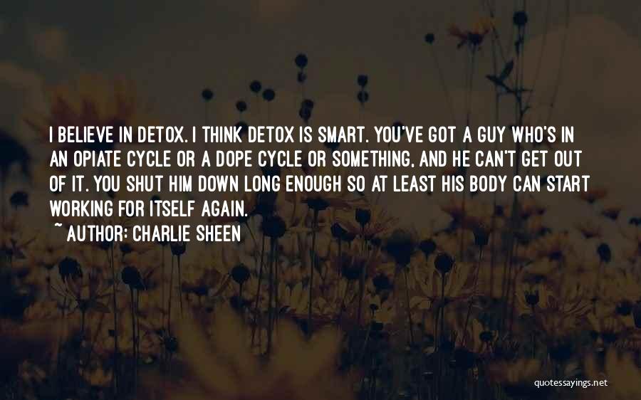 Detox Quotes By Charlie Sheen